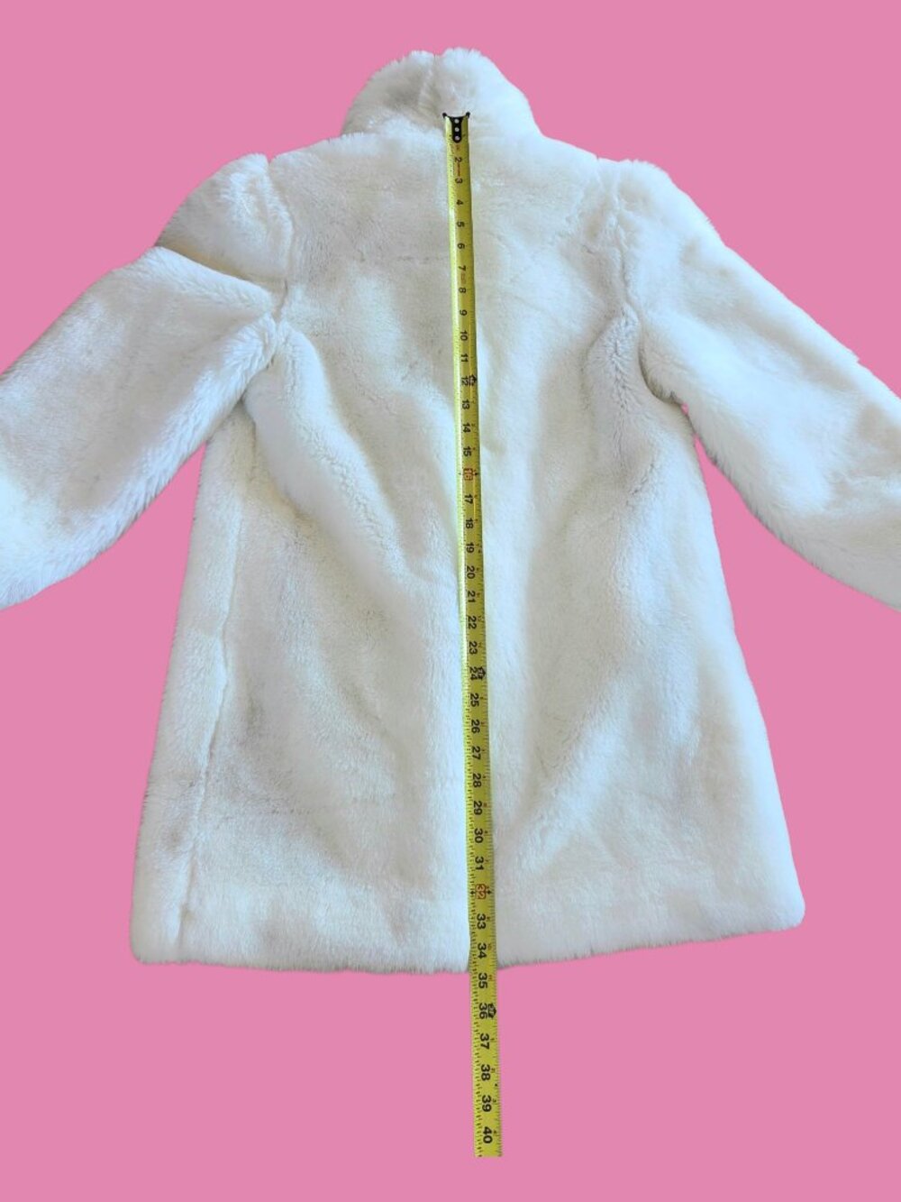 Vtg Donnybrook Faux Fur Coat Ivory Plush Luxurious Soft MADE IN USA 8 Stroller - Picture 14 of 16